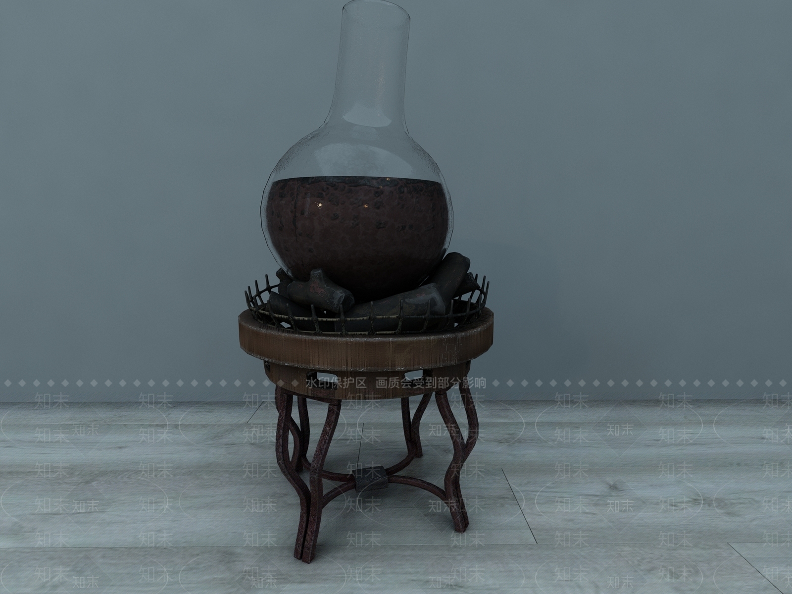 欧式古典药瓶试管3D模型下载【ID:534073859】