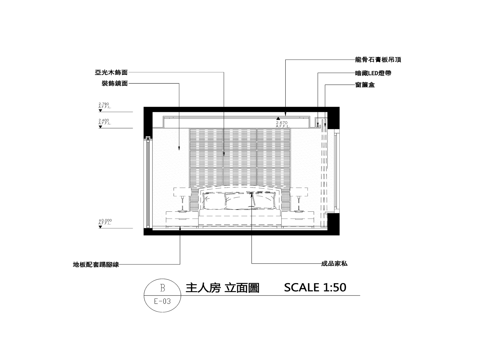 北欧风格家装-3室2厅2卫-罗宅cad施工图下载【ID:532113517】