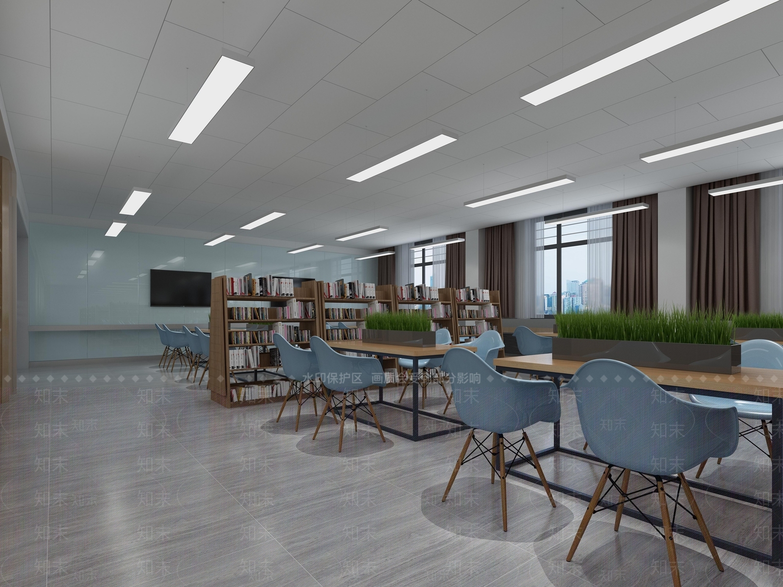新中式书柜3D模型下载【ID:833196281】