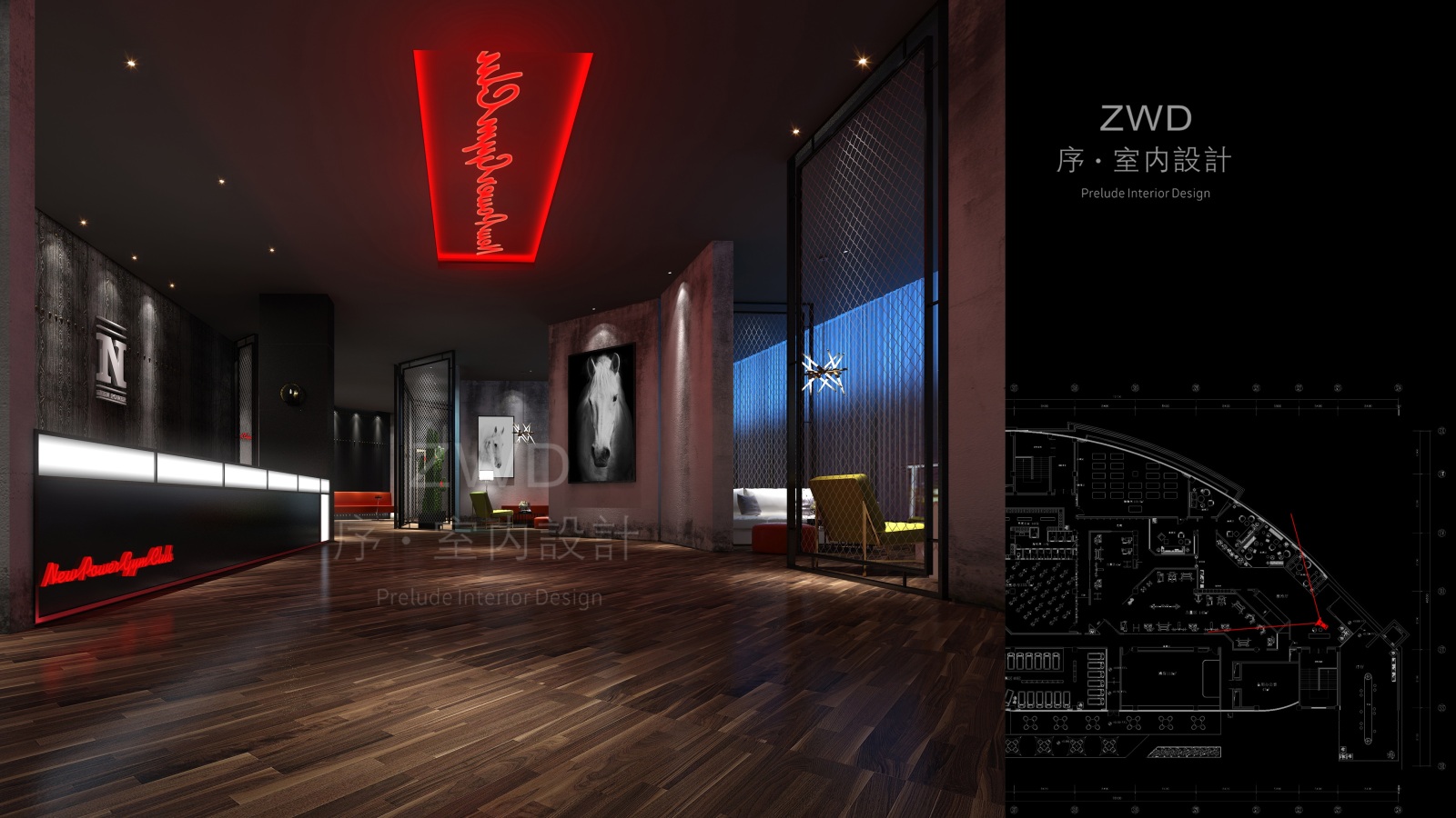 健身房cad施工图下载【ID:425622216】