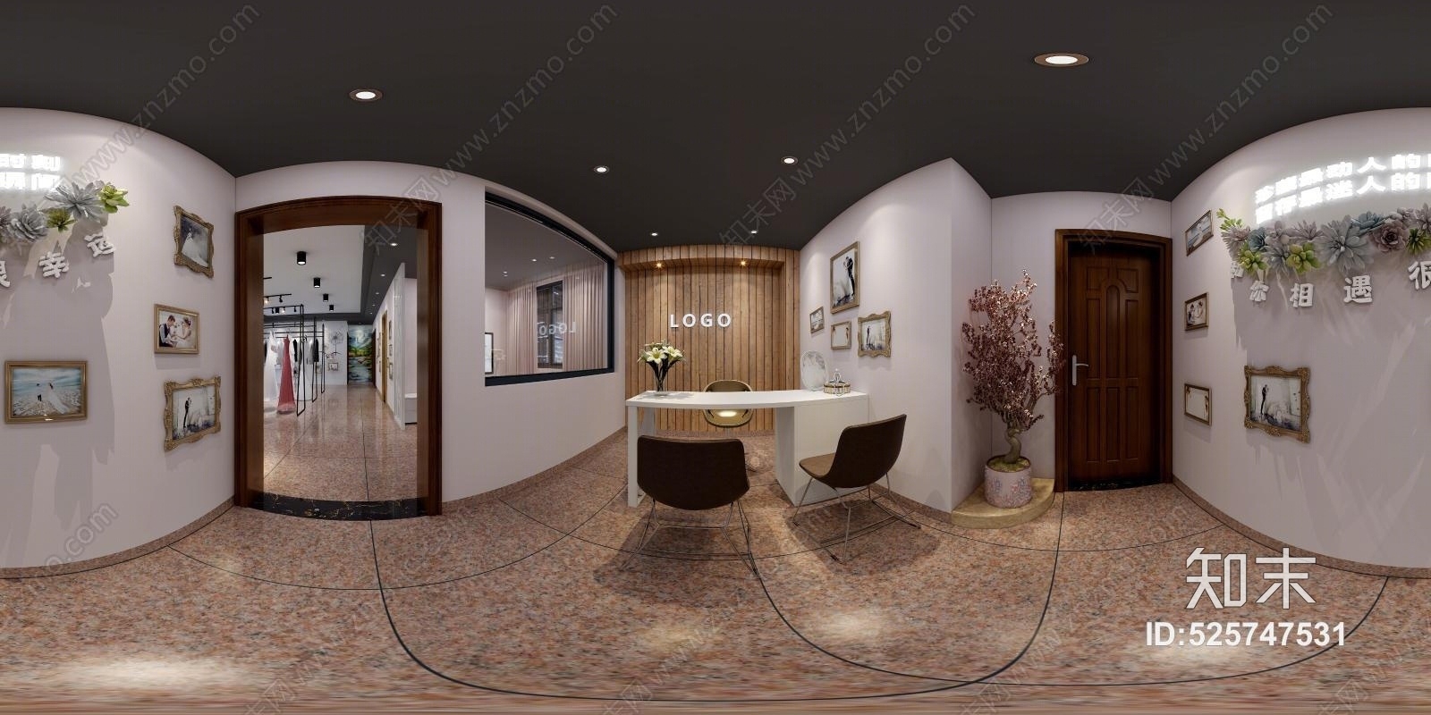 现代婚纱店3D模型下载【ID:525747531】