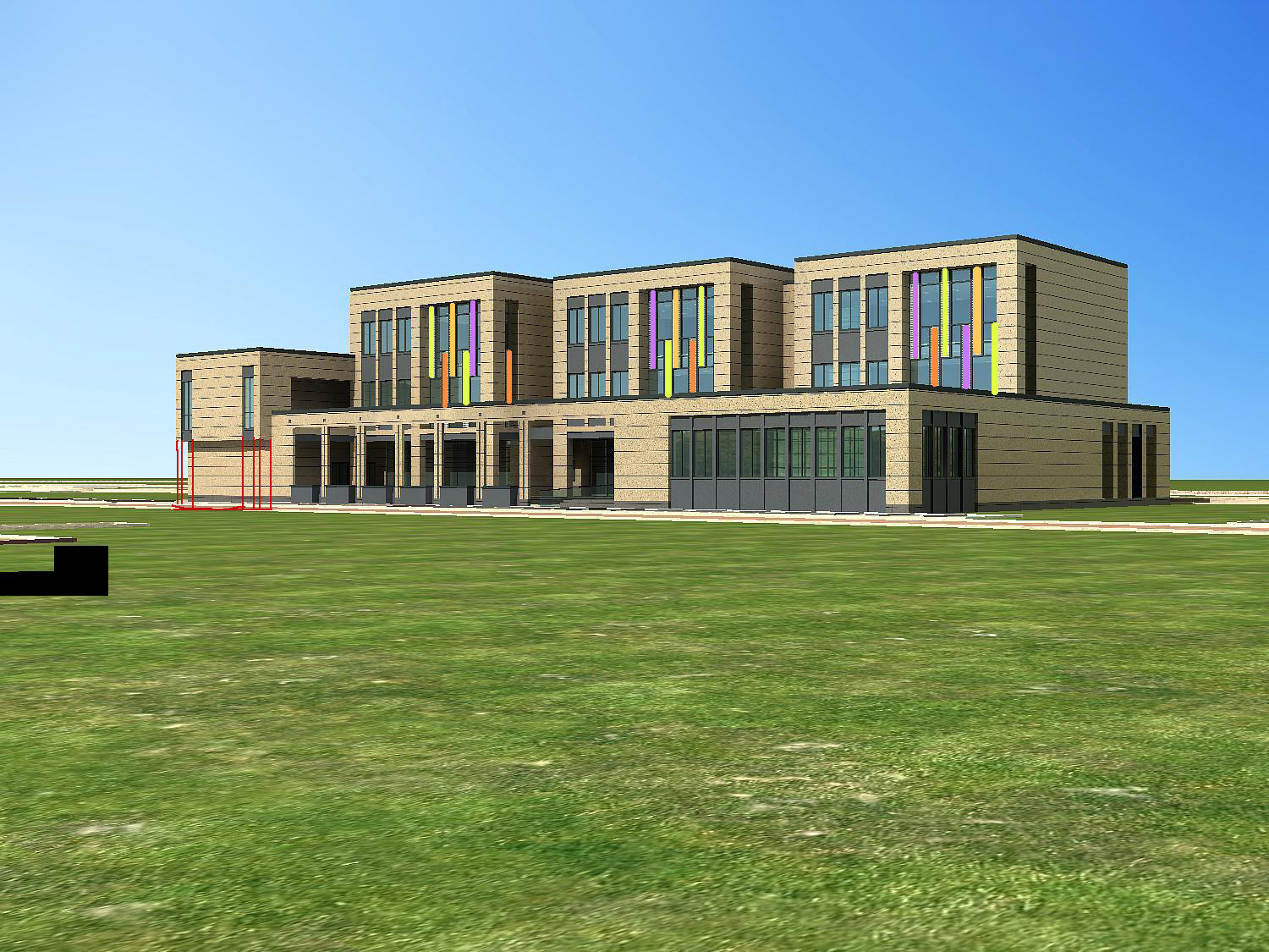 世贸泰州住宅幼儿园(9班+CAD+效果图）cad施工图下载【ID:426394184】