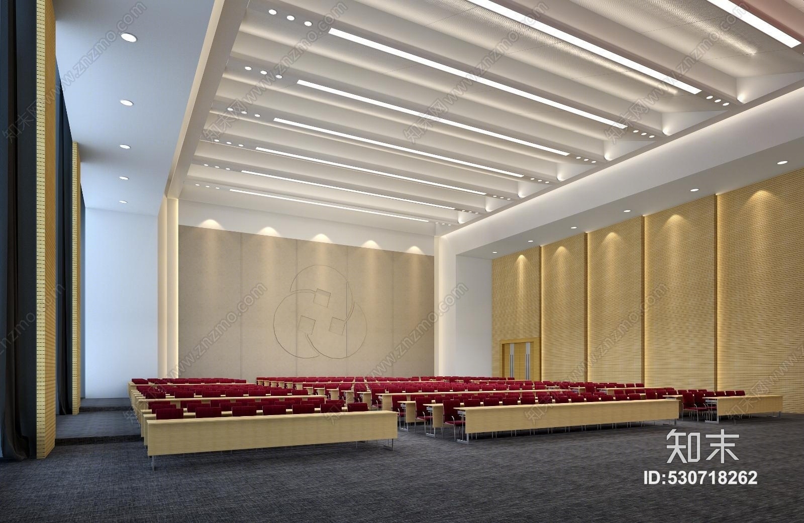 现代农商银行报告厅3D模型下载【ID:530718262】