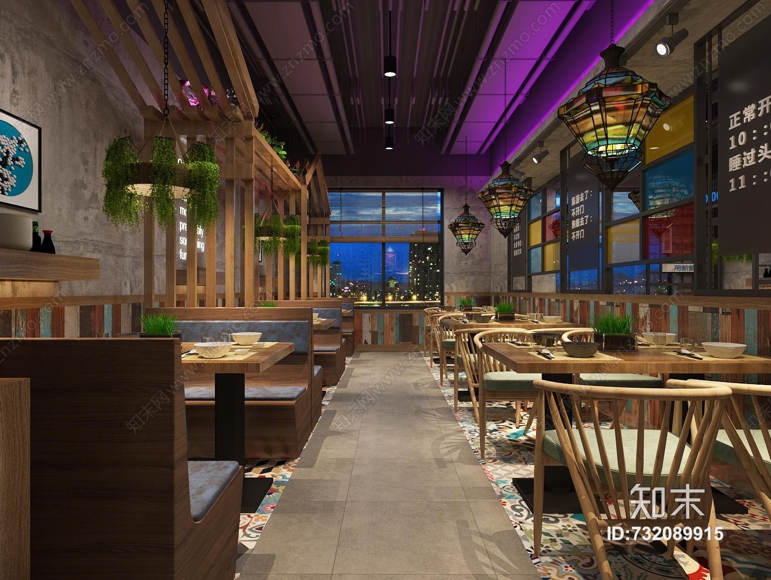 工业风烧烤店3D模型下载【ID:732089915】