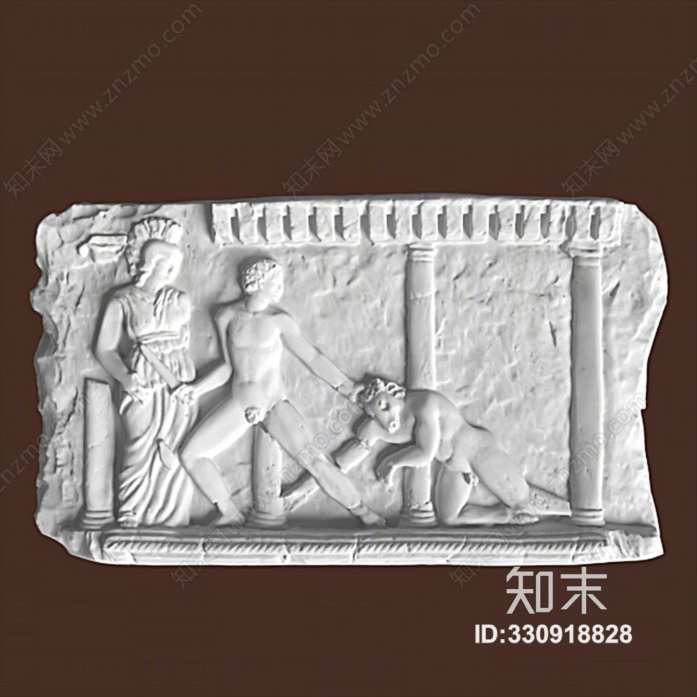 简欧雕塑浮雕雕刻雕塑浮雕雕刻3D模型下载【ID:330918828】