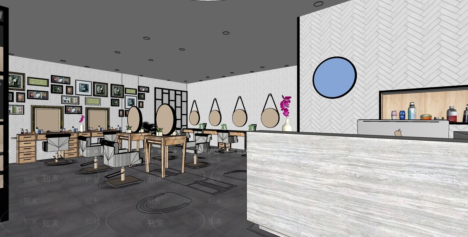 现代理发店SU模型下载【ID:533415030】