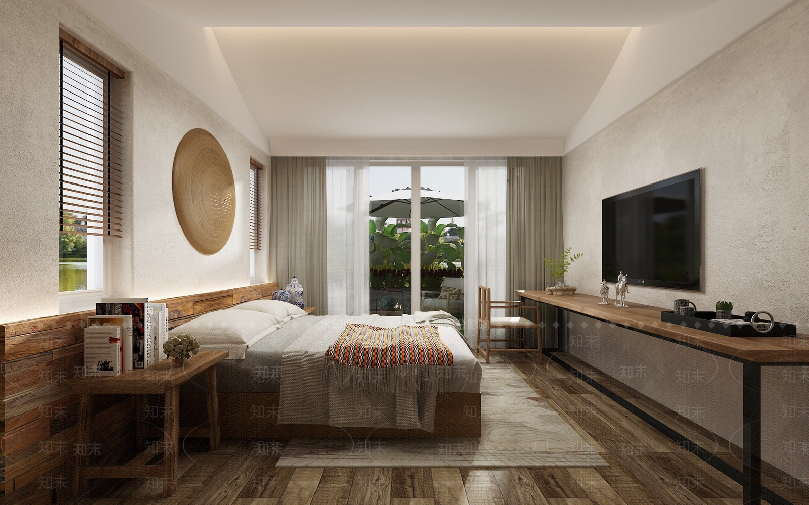 现代名宿酒店客房3D模型下载【ID:435275643】