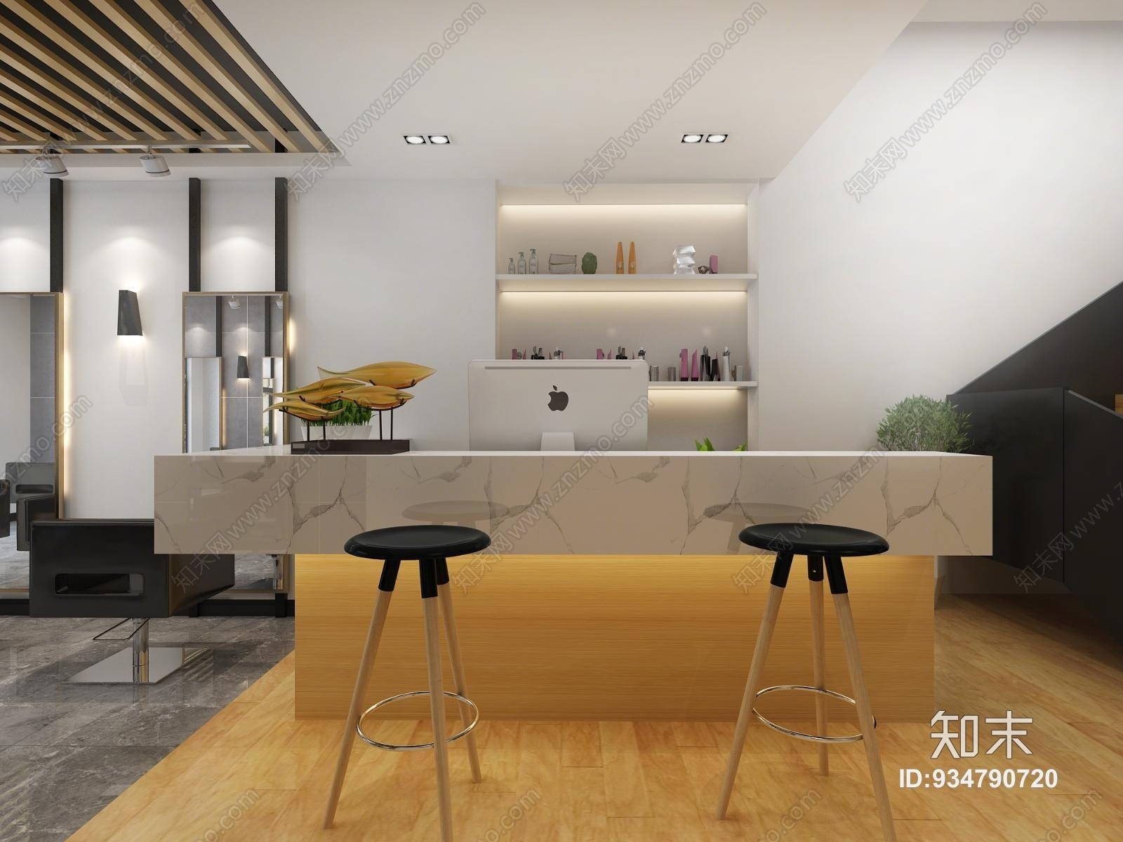 现代理发店3D模型下载【ID:934790720】