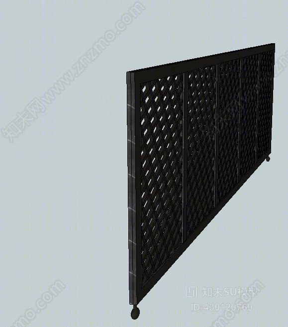 不锈钢电动门SU模型下载【ID:430120769】