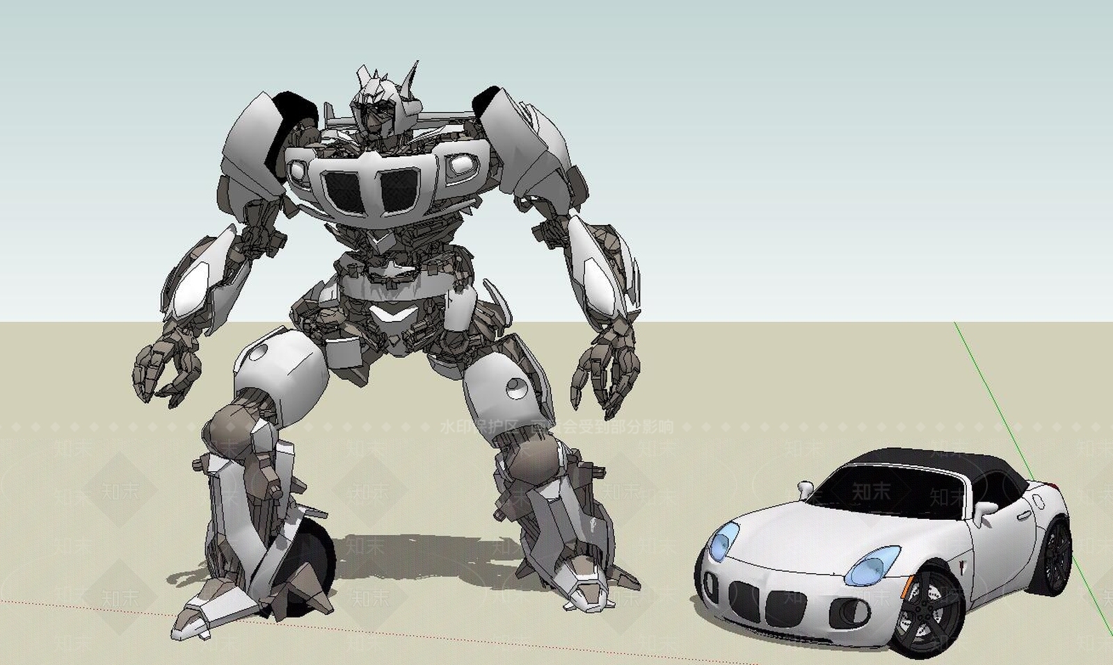 宝马机器人模型Su机器SU模型下载【ID:132702241】